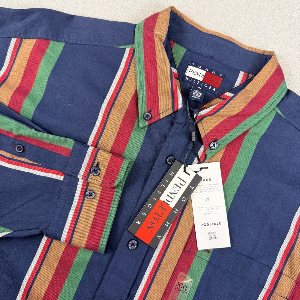 Tommy‎ Hilfiger x Pendleton Prep Shirt New York Stripe Shirt XXL NWT Sold Out